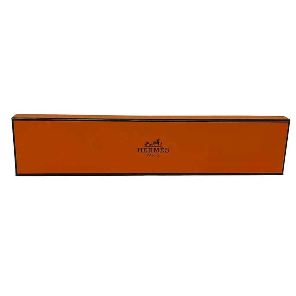 Hermès Paddock Clavache Bag Charm Dark Brown Cream Leather Wood
